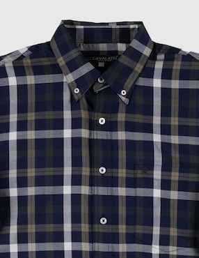 Camisa casual Cavalatti manga larga para hombre