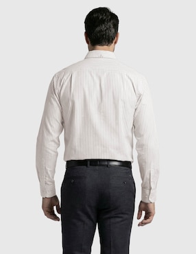 Camisa casual Cavalatti de algodón manga larga para hombre