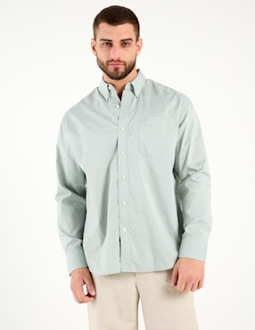 Camisa casual Cavalatti manga larga para hombre