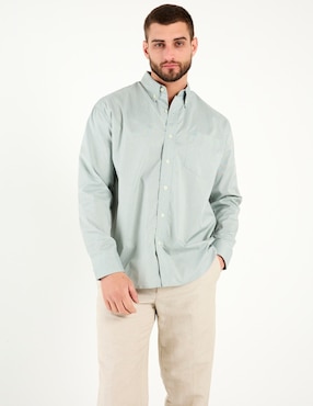Camisa casual Cavalatti manga larga para hombre