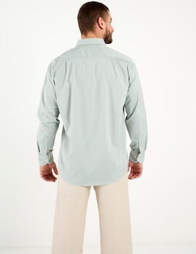 Camisa casual Cavalatti manga larga para hombre