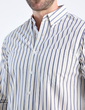 Camisa casual Regent Street de algodón manga larga para hombre