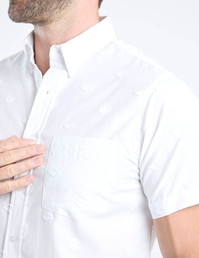 Camisa casual Regent Street de algodón manga corta para hombre