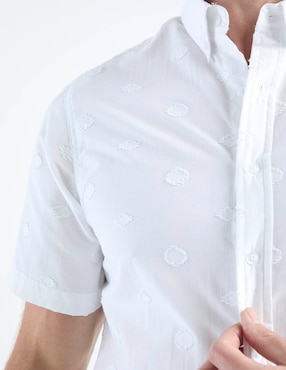 Camisa casual Regent Street de algodón manga corta para hombre