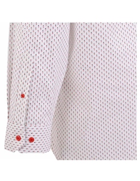 Camisa de vestir Michel Blanc de algodón manga larga para hombre