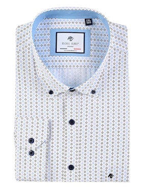 Camisa de vestir Michel Blanc manga larga para hombre
