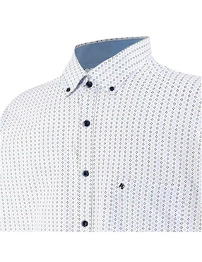 Camisa de vestir Michel Blanc manga larga para hombre