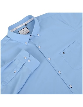 Camisa de vestir Michel Blanc manga larga para hombre