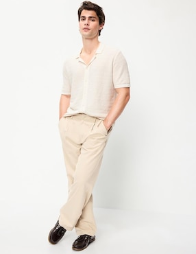 Camisa casual Old Navy de algodón manga corta para hombre