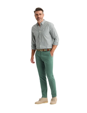 Camisa casual Dockers de algodón manga larga para hombre