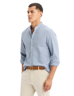 Camisa casual Dockers de algodón manga larga para hombre