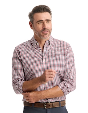 Camisa casual Dockers de algodón manga larga para hombre