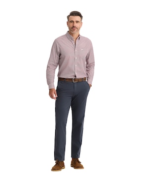 Camisa casual Dockers de algodón manga larga para hombre