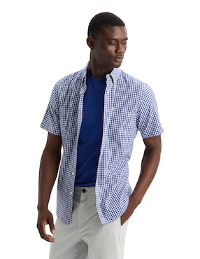 Camisa casual Dockers de algodón manga corta para hombre