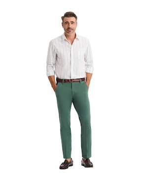 Camisa casual Dockers de algodón manga larga para hombre