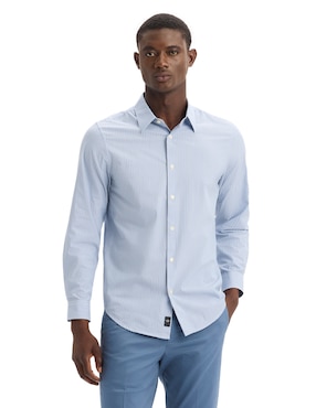 Camisa casual Dockers de algodón manga larga para hombre