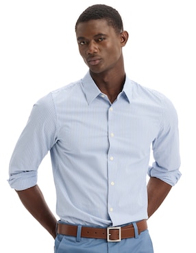 Camisa casual Dockers de algodón manga larga para hombre