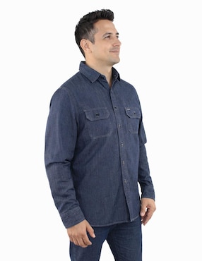 Camisa casual Innermotion de algodón manga larga para hombre