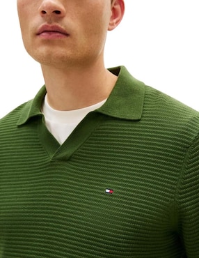 Suéter Tommy Hilfiger cuello polo para hombre