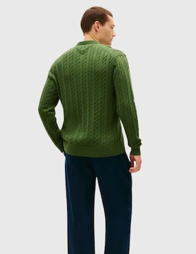 Suéter Tommy Hilfiger cuello polo para hombre