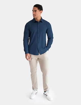 Camisa casual Generra manga larga para hombre