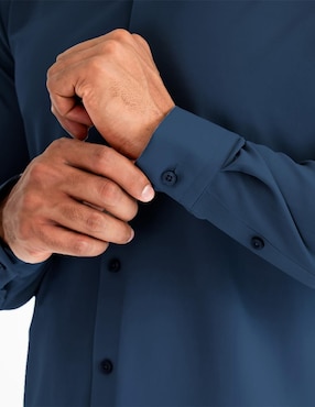 Camisa casual Generra manga larga para hombre