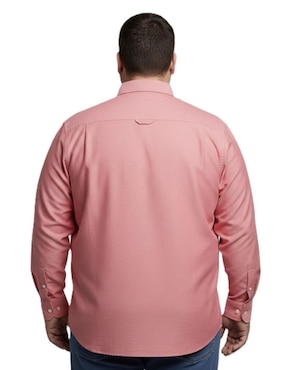 Camisa casual Michel Blanc manga larga para hombre