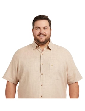 Camisa casual Michel Blanc manga corta para hombre