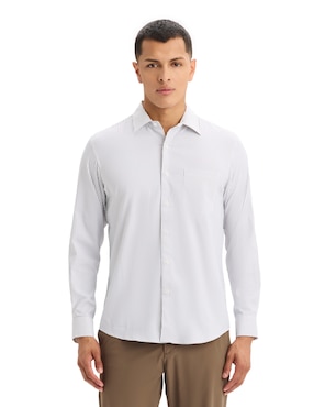 Camisa casual Dockers manga larga para hombre