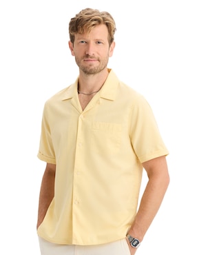 Camisa casual Dockers de algodón manga corta para hombre