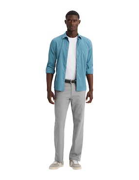 Camisa casual Dockers de algodón manga larga para hombre