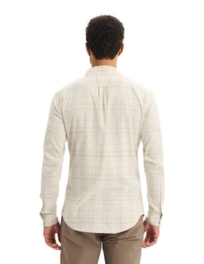 Camisa casual Dockers manga larga para hombre