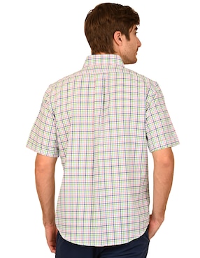 Camisa casual Ferrioni de algodón manga corta para hombre