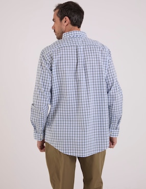 Camisa de vestir Dockers de algodón manga larga para hombre