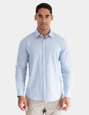 Camisa casual Generra manga larga para hombre