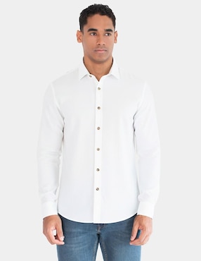 Camisa casual Generra manga larga para hombre
