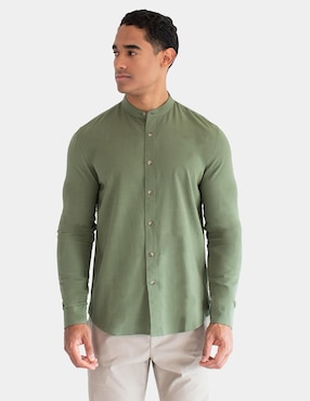 Camisa casual Generra manga larga para hombre