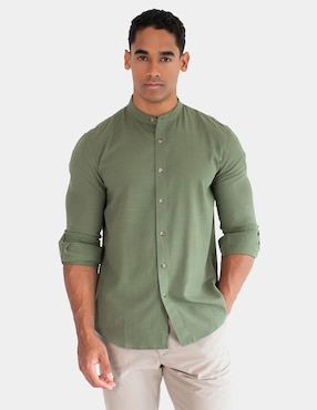 Camisa casual Generra manga larga para hombre