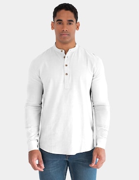 Camisa casual Generra manga larga para hombre