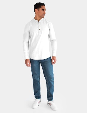 Camisa casual Generra manga larga para hombre