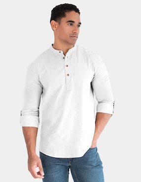 Camisa casual Generra manga larga para hombre