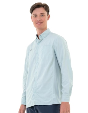 Camisa casual Fullsand manga larga para hombre