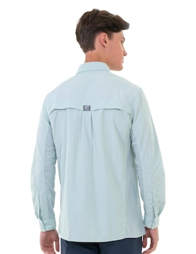 Camisa casual Fullsand manga larga para hombre