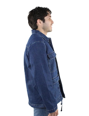 Chamarra denim Innermotion de mezclilla con bolsillos para hombre