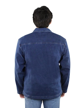 Chamarra denim Innermotion de mezclilla con bolsillos para hombre
