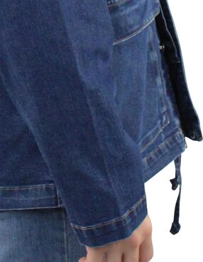 Chamarra denim Innermotion de mezclilla con bolsillos para hombre