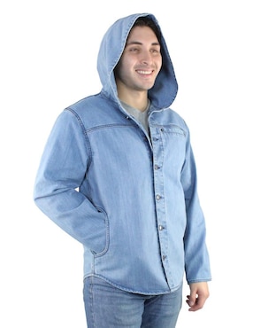 Chamarra casual Innermotion de mezclilla con capucha para hombre