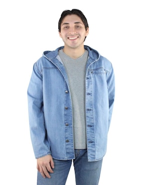 Chamarra casual Innermotion de mezclilla con capucha para hombre