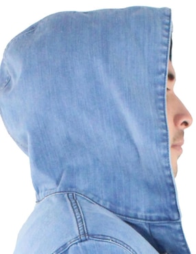 Chamarra casual Innermotion de mezclilla con capucha para hombre