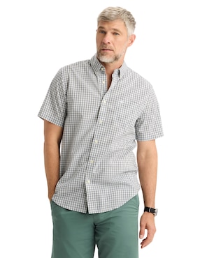 Camisa casual Dockers de algodón manga corta para hombre